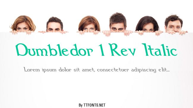 Dumbledor 1 Rev Italic example